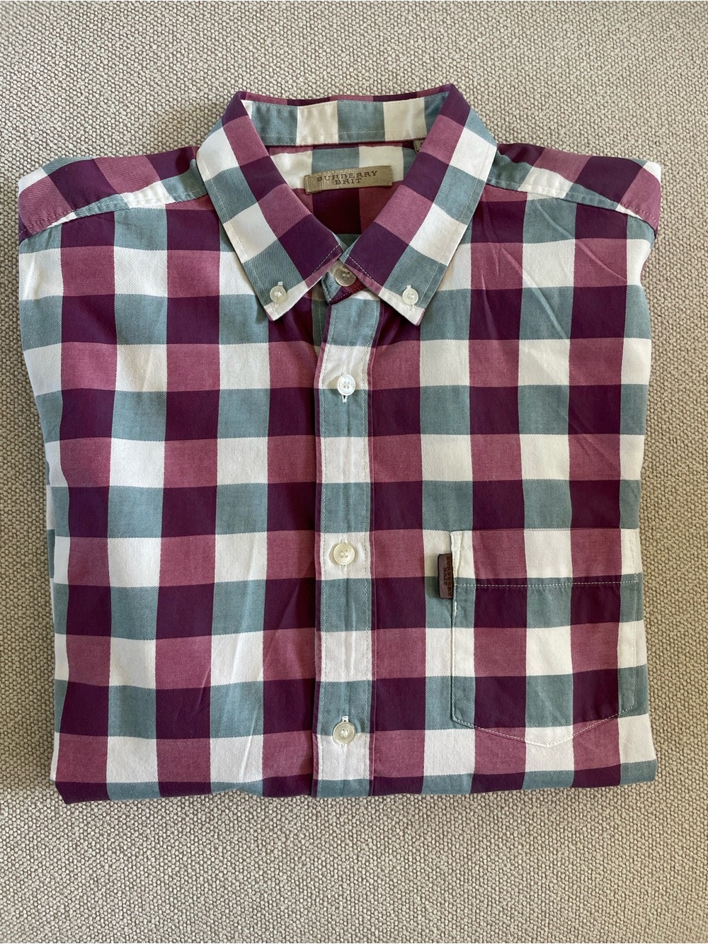 Burberry Brit Plaid Button-Down Shirt